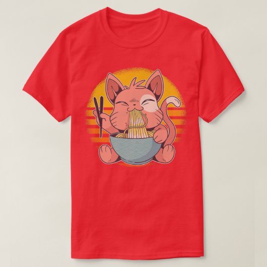T-shirt Soupe de nouilles Ramen mangeant Japon2513 (Design devant)