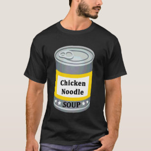 T-shirt Soupe en conserve de nouilles au poulet amusant de