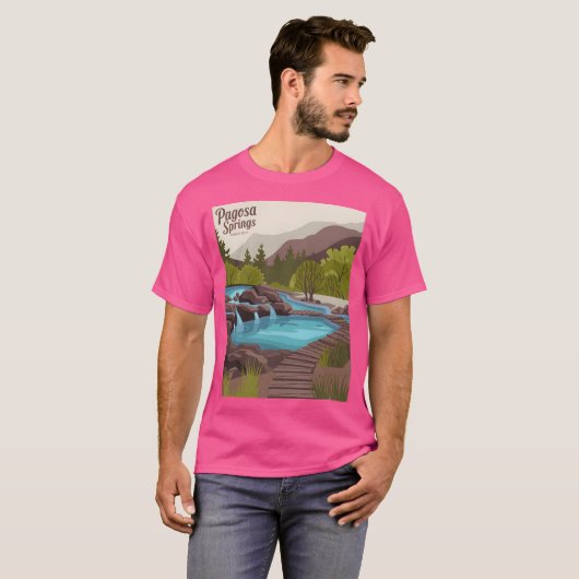 T-shirt Sources de Pagosa où la nature guérit active (Devant entier)