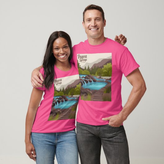 T-shirt Sources de Pagosa où la nature guérit active (Unisexe)