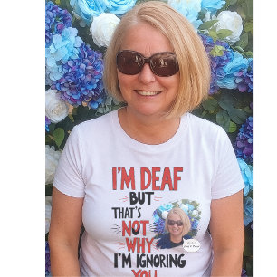 T-shirt Sourd et Fière, drôle Audience déficiente Gi perso