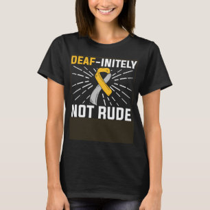 T-shirt Sourd inimitable pas grossier ASL Sourd Langue des