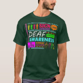 T-shirt Sourds Sourds Signal Sourds Perte auditive Perte (Devant)