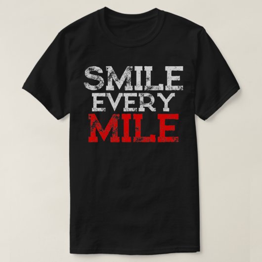 T-shirt Souriez Chaque Mille (Design devant)