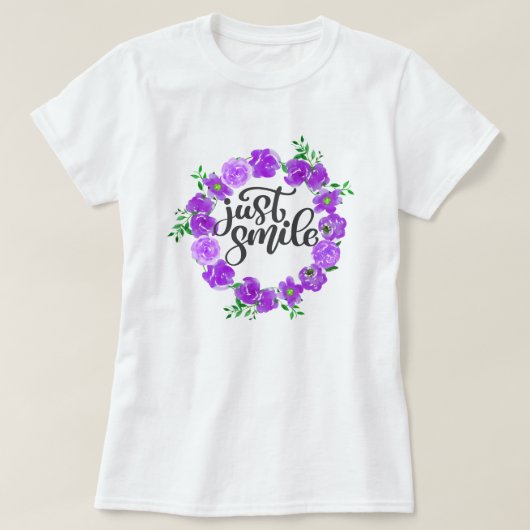 T-shirt Souriez simplement (Design devant)