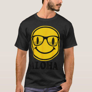 T-shirt Sourire aloha surf lunettes de soleil réflexion de