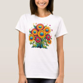 T-shirt Sourire aux tournesols (Devant)