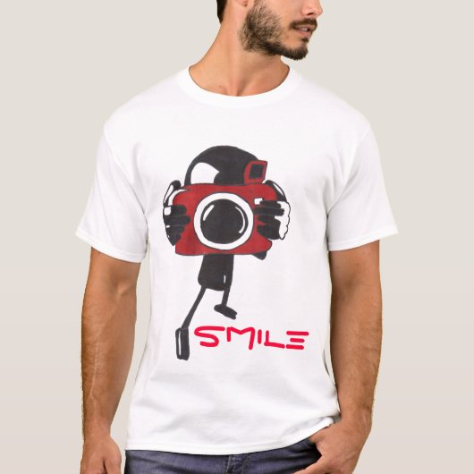 T-shirt sourire caméra (Devant)