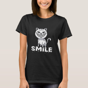 T-shirt Sourire Chat Malicieux Expression Moqueuse