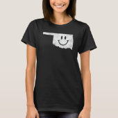 T-shirt Sourire Dans Ok U2013 Oklahoma Face Heureux (Devant)