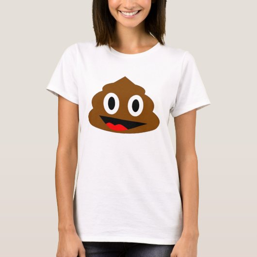 T-shirt sourire de poo (Devant)
