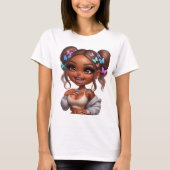 T-SHIRT SOURIRE DE POUPÉE CHIBI (Devant)