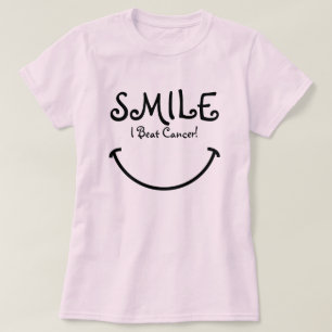T-shirt Sourire, j'ai battu le Cancer