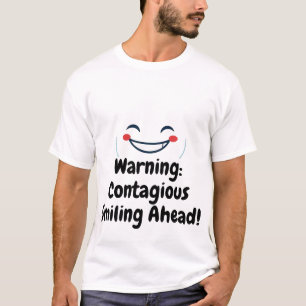 T-shirt Sourire Minimaliste Joyeux
