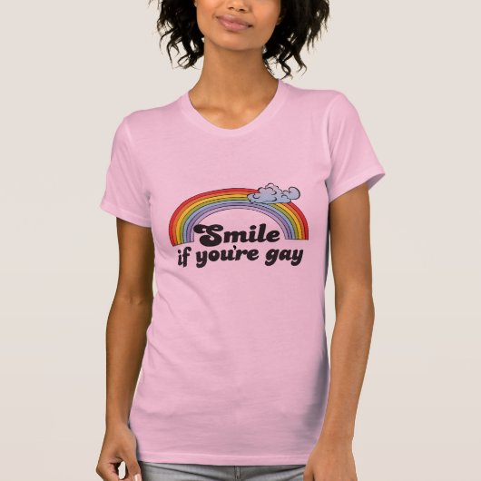 T-shirt SOURIRE SI VOUS êtes GAIS (Devant)