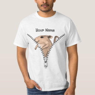 T-shirt Souris à fermeture éclair