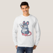 T-shirt Souris avec Café Cup (Devant entier)