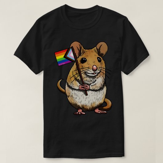 T-shirt Souris avec indicateur de fierté de progression (Design devant)
