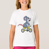 T-shirt Souris avec vélo (Devant)