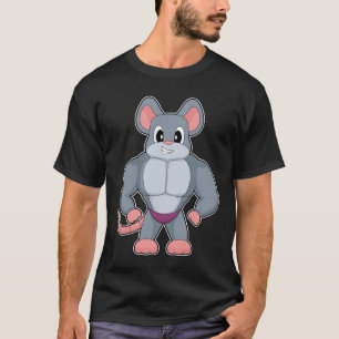 T-shirt Souris Bodybuilder Bodybuilding Sports