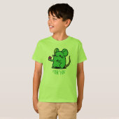 T-shirt Souris Cupcake Vert pour Vous (Devant entier)