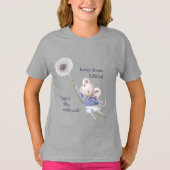 T-shirt Souris Dandelion Chaque Rêve Simple Souhaite T-shi (Devant)