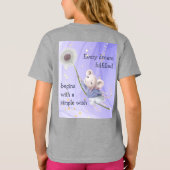 T-shirt Souris Dandelion Chaque Rêve Simple Souhaite T-shi (Dos)