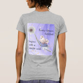 T-shirt Souris Dandelion Chaque Rêve Simple Souhaite T-shi (Dos)