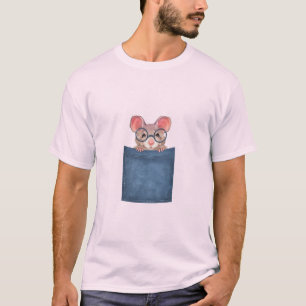 T-shirt Souris dans la poche