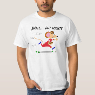 T-shirt Souris de bande dessinée du football petite mais