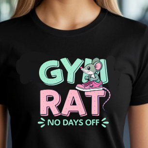 T-shirt Souris de gym - Drôle de remise en forme caricatur