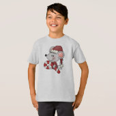 T-shirt Souris de Noël avec du sucre de canne (Devant entier)