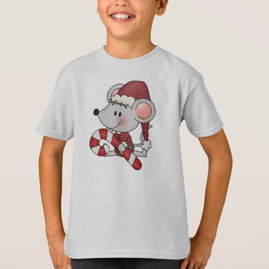 T-shirt Souris de Noël avec du sucre de canne (Devant)