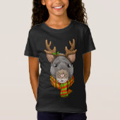 T-Shirt Souris de Noël Souris Santa Clause Reindeer Rat de (Devant)