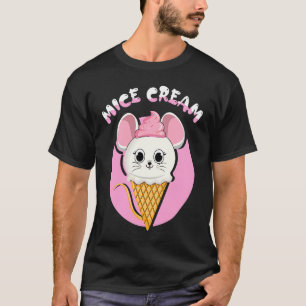 T-shirt Souris de nourriture congelée Foodie crème de sour