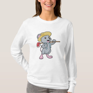 T-shirt Souris en fermier avec Ax et Casquette