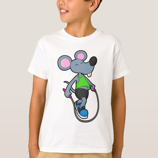 T-shirt Souris en forme avec corde (Devant)