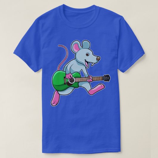 T-shirt Souris en musique avec guitare (Design devant)