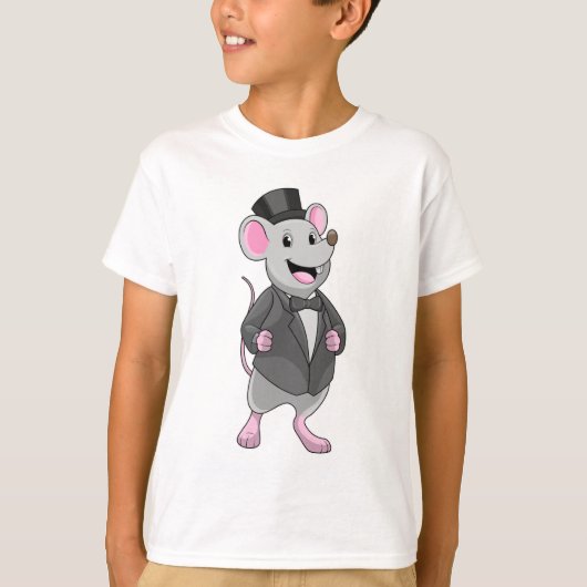 T-shirt Souris en tant que chambre avec ruban (Devant)