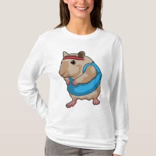 T-shirt Souris en tant que coureur avec bandeau