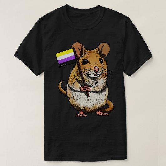T-shirt Souris Enby (Design devant)