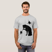 T-shirt Souris évolutionnaires contre le chat (Devant entier)