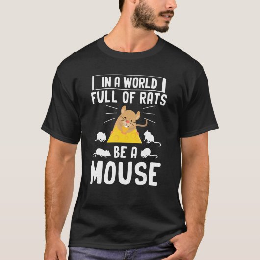 T-shirt Souris Femmes Hommes Enfants Souris Rat Petite Sou (Devant)