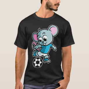 T-shirt Souris Football Jour Drôle Équipe Sport Rat Socc