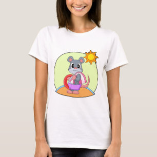 T-shirt Souris gonflable flottante pour nager en été