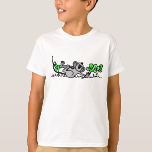 T-shirt Souris Jouant En Shamrock