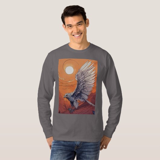 T-shirt Souris Majestic : Aigle Vision Tee (Devant entier)