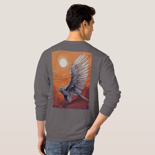 T-shirt Souris Majestic : Aigle Vision Tee (Dos entier)