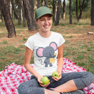 T-shirt Souris manger du fromage