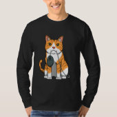 T-shirt Souris Ordinateur Avec Chat Kitten Feline Gamer Je (Devant)